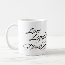 Regalo nupcial de la foto de encargo de la AMISTAD Tazas De Café