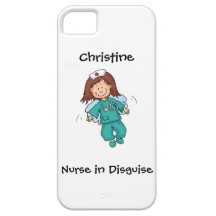 Regalo para las enfermeras - personalice con nombr iPhone 5 carcasas