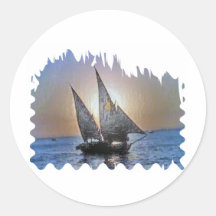 Regalo perfecto:  Viaje del viaje de la vela Etiquetas Redondas