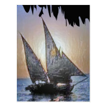 Regalo perfecto:  Viaje del viaje de la vela Tarjetas Postales