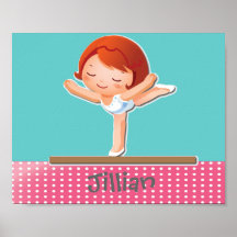 Regalo personalizado de la GIMNASIA Poster
