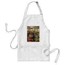 Regalo retro de los regalos de las podadoras de cu delantales