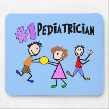 Regalos "# 1" del pediatra diseño de la gente del  tapete de ratones