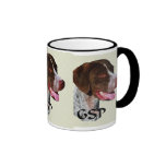 Regalos alemanes del indicador de pelo corto tazas de café