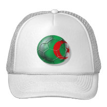 Regalos argelinos del balón de fútbol de la bander gorros  