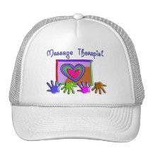 Regalos artsy enrrollados del diseño del terapeuta gorros bordados
