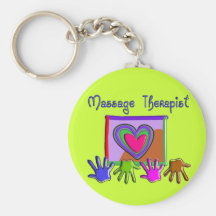 Regalos artsy enrrollados del diseño del terapeuta llaveros personalizados
