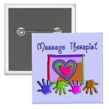 Regalos artsy enrrollados del diseño del terapeuta pins