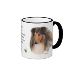 Regalos ásperos del collie tazas de café