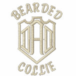 Regalos barbudos del papá del collie camiseta polo bordada