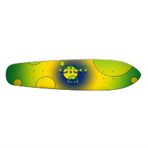 Regalos brasileños: Hola/Ola + Cara sonriente Patín Personalizado