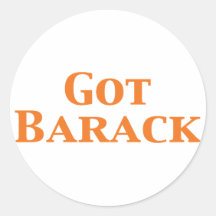 Regalos conseguidos de Barack Pegatina