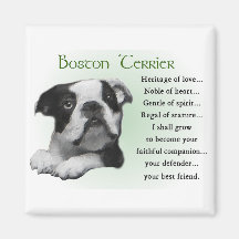 Regalos de Boston Terrier Imán De Frigorífico