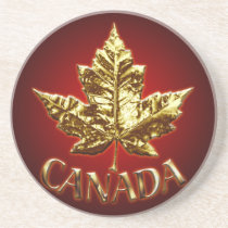 Regalos de Canadá del oro del práctico de costa de posavasos