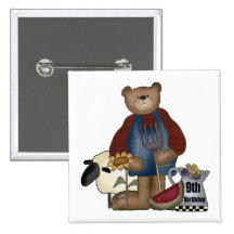 Regalos de cumpleaños del oso del país 9nos pin