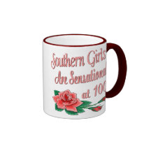 Regalos de cumpleaños para los chicas meridionales tazas de café