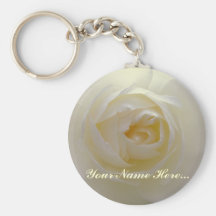 Regalos de encargo de la flor blanca de los llaver
