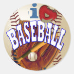 Regalos de encargo de los pegatinas del béisbol