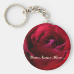 Regalos de encargo del rosa rojo de los llaveros c