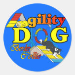 Regalos de la agilidad del border collie pegatinas  