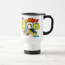 Regalos de la agilidad del border collie tazas de café