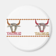 Regalos de la amistad del zodiaco del tauro del ta imán para frigorífico