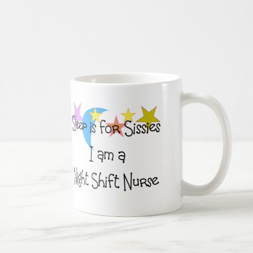 Regalos de la enfermera del turno de noche taza de café