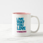 Regalos de la gimnasia del amor tazas de café