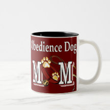 Regalos de la mamá de la obediencia del perro taza de café