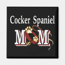 Regalos de la mamá del perro de cocker spaniel iman