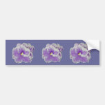Regalos de la púrpura de la violeta africana etiqueta de parachoque
