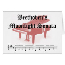 regalos de la sonata del claro de luna de los beet felicitacion 