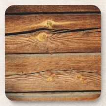 Regalos de madera rústicos del país del diseño de  posavasos de bebida