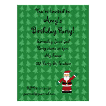 Regalos de Papá Noel Invitaciones Personalizada