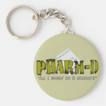 Regalos de Pharm-D (estudiante de la farmacia) Llavero Personalizado