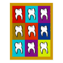 Regalos de Popart del dentista Postal