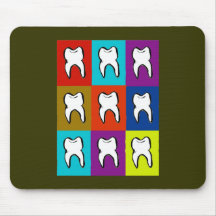Regalos de Popart del dentista Tapetes De Ratones