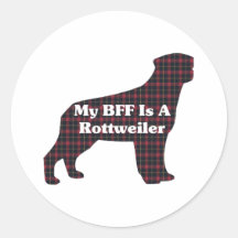 Regalos de Rottweiler BFF Etiqueta