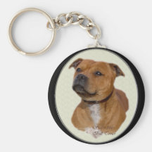 Regalos de Staffordshire bull terrier Llavero Personalizado