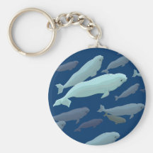 Regalos del arte de la ballena del llavero de la b