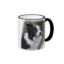 Regalos del arte del border collie tazas