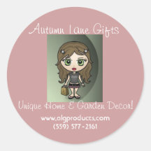 Regalos del carril del otoño pegatinas  