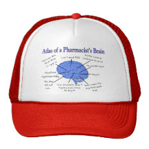 Regalos del cerebro del farmacéutico divertido gorro