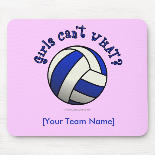 Regalos del equipo del voleibol - azul tapete de ratones
