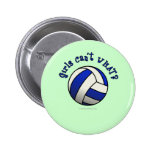 Regalos del equipo del voleibol - azul pin