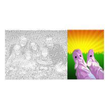 regalos del fiesta del parque del pijama: cielo de tarjeta fotografica personalizada