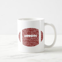 regalos del fútbol americano taza de café