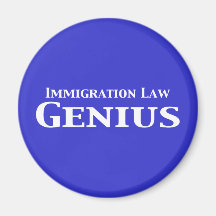 Regalos del genio de la ley de la inmigración imanes de nevera