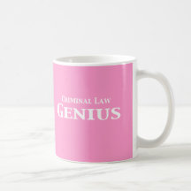 Regalos del genio del derecho penal tazas de café