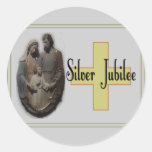 Regalos del jubileo de plata para las monjas pegatinas  